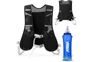 JEPOZRA Laufweste Damen und Herren Trinkrucksack Laufweste Laufen Verstellbare Brustgurte Ultraleicht Laufrucksack für Running Vest Einheitsgröße Laufrucksack Herren