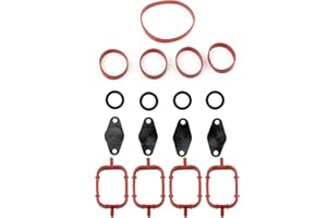 ‎AKOZON Drallklappen 4x22mm Motor Drallklappen Delete Blindstopfen Set mit Gummidichtungen für E46 320d / 318d(Schwarz)