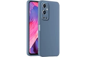 HULLIN Funda de Silicona Colorida para Teléfono, Adecuada para OnePlus 9 Pro (6.7") - Lavanda Gris