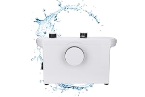 Gimisgu Broyeur Sanitaire 600W, 3 IN 1 Pompes de Relevage Automatique Pompe domestique, Actif Jusqu'à 140L/min pour Lavabo Salle de Bain, Pompe à déchets silencieuse