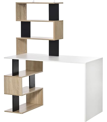 LIFEZEAL Scrivania Ufficio Porta Computer con Multipresa, Cassetti, Stazione di Ricarica, Porta Stampante, CPU, Monitor, Scrittoio, Postazione di Lavoro, Telaio in Metallo, Industriale, 170x60x90cm