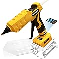 MONVICT Full Size Cordless Hot Glue Gun, 100W Base Stand Heavy Duty Melt Glue Gun Kit with 12 Pcs Glue Sticks & Quick Repairs, DIY, Art & Crafts