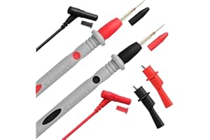 ULTRICS Câble de Test pour Multimètre, Kit de Fils de Tests pour Multimètres Contient des Pinces Crocodiles, Sondes, Prises en U, Broches de Tests, Broches d'extension, Sonde de Test pour Multimètre