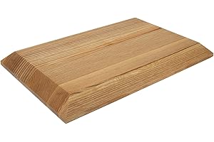Holtaz Planche de Cuisine Planche à Découper Planche Décorative en Bois Plateau de Table Plateau de Service en Bois de Frêne – Planche avec Chanfrein sur les quatre Bords
