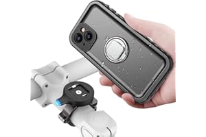 SOKUSIN Supporto Bicicletta per iPhone 13 - Protezione Impermeabile a 360° e antipolvere con Porta Moto Regolabile, Sensitive Face ID e Touch ID Bike Holder
