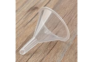 Gcroet Petit Entonnoir en Plastique Transparent Mini pour Bouteille de Parfum, Huile et Échantillons - Plastique