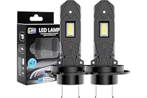 Vauki Halogen Auto Lampen H7-55W 400% Helligkeit als H7 Halogenlampen, 11000LM 6500K Kaltes,1:1 Mini-Größe, 2 Stück-C