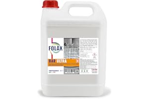 EKO "MADE IN ITALY" FOLAX BAR ULTRA LT 5 Detergente Lavabicchieri Bar, Detersivo Professionale Lavastoviglie, Lavabicchieri e Lavatazzine, Concentrato, HORECA, Haccp