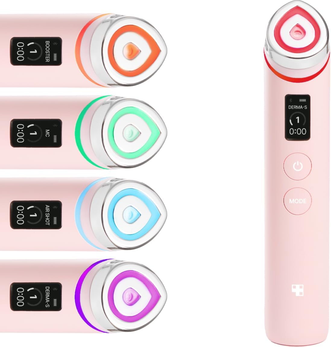 Medicube Age-R Booster Pro Pink | Masajeador 6 en 1 de cristal auténtico Glow Beauty | Looking Glass Skin | Cuidado de la piel coreano