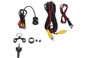 KEENSO Kamera Cofania Kamera Cofania, Kamera Cofania Samochodu Tylna Kamera Wspomagająca Parkowanie Noktowizor Wodoodporna Kamera Cofania o Szerokim Kącie 170 ° z Kablem 18,5 Mm