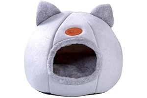 Queta Niche/Lit pour Animaux Chien,Maison avec Tapis Amovible,Niche pour Animaux de Compagnie Peut être utilisé pour Hamster, Lapin d'Inde, Chat bébé