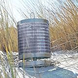 Nachhaltige Tischleuchte +Solarschirm, Edelstahl gebürstet...