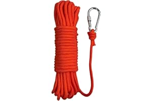BeGrit 6mm Floating Rope 10m Anchor Mooring Rope High Visibility Orange Kayak Dock Lines Tow Throw Line for Boat Canoe Dinghy Camping Hiking Awning Tent Canopy