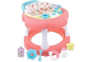 JC TOYS-pour Keeps Accessory Baby Doll Walker Playset, 25530, Rose, 12"