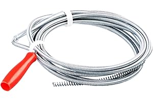 AURSTORE BASA - Sonda desatascadora, con manivela, para tubería, para trabajos manuales (lote de 1 unidad, 3 m x 5 mm)