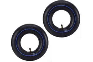 RUHUO 2er Packung 4,10/3,50-4 "Reifen Innenschläuche Reifenschlauch Ersatz für Handwagen, Dollies, Schubkarren, Rasenmäher, Anhänger und mehr Schlauch für 4,10 3,50-4/410 / 350-4 Rad
