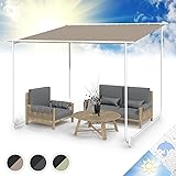 Blumfeldt Gazebo, Gazebo 3x3 Per Eventi con Baldacchino, Gazebo da Giardino Portatile con Ruote, Gazebo Esterno Resistente Co