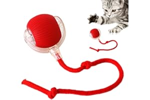 DUBBULON Pelota Eléctrica Para Gatos - Bola Inteligente Con Ruedas Automáticas | Juguetes Interactivos Para Gatos De Interior | Pelota Interactiva Para Perros | Disponible Para Todos Los Suelos Y Alfombras