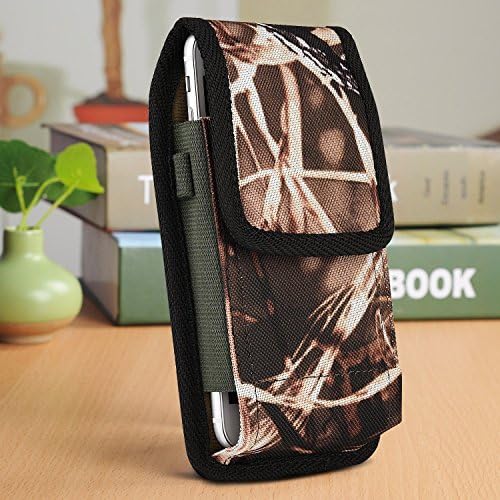 iPhone 7 Plus/ iPhone 6S Plus 5.5” Belt Clip Pouch,Miadore Vertical Nylon Heavy Duty Pouch Carrying Holster with Stainless Belt Clip Vertical /Horizontal PLUS SIZE Pouch Case Holster for Samsung Galaxy S8 Plus,Galaxy S6 Edge /S7 Edge,Camouflage