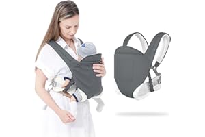 Kingbar Tragetuch Baby Neugeboren, Ergonomisch, Umwandelbar, Leicht＆Atmungsaktiv, Babytrage Für 0-36 Monaten Geeignet (3-20kg),