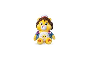 Basic Fun Care Bears x Stranger Things Funshine Bear as Dustin – 22 cm Plush – Limited Edition Collectible – Gift for Stranger Things Fans