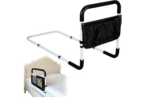 BordeAG uppresningshjälp säng, 93 x 42 x (43–53) cm uppresningshjälp säng seniorer, uppresningshjälp, sängstöd, justerbar höj
