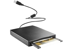 Xystec Diskettenlaufwerk: Externes USB-Disketten-Laufwerk, Slimline, PC (auch Windows 11) & Mac (USB Diskettenlaufwerk, Externes, Diskette)