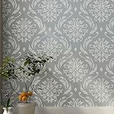 Blühende Lilien dekorative Wandschablone - Schablonen für wände - Maler Schablonen