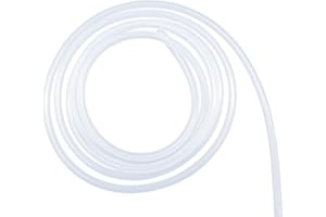 LAVMHAB Silikonschlauch 3mm ID x 6mm OD 3 Meter Länge, Lebensmitteltaugliche Schläuche Flexibler Schlauch Klar Wasser Luft Rohre für die Pumpe übertragen