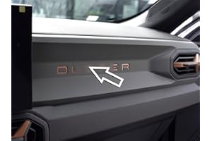 AUTOCOVR Couvercle en acier pour 2024+ Dacia.Duster III 3 (P1310) | Insert pour lettres - Style COPPER-BROWN | 6 pièces Essential Expression Journey Extreme DUSTER Tuning Accessoires
