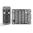 Precision Screwdriver Set Cylinder Organizing Case 128pcs in 1 Case S2 Alloy Steel HRC 56 Hardness Bits Space-saving Roll-up Case Professional Toolset Magnetizing Bit Heads for most sizes (9906)