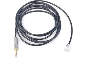 ODO LUCK 1,9 m langes Kabel für Handbremse 3,5 mm auf Kristallkopf-Kabeladapter für Fanatec