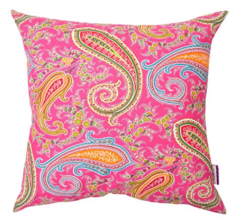Tom Tailor 564170 Kissenhülle T Paisley, 50 x 50 cm, Baumwolle, rosa