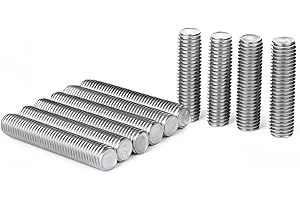 Drenky Gewindestangen M8x40mm Edelstahl A2 V2A Rostschutz mit metrischem Vollgewinde DIN976 Präzisionsstifte für Maschinenbau, Fahrzeugtechnik & Anlagenmontage, 10 Stück