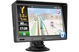 AWESAFE Bluetooth Navigationsgeräte mit 9 Zoll Touchscreen, GPS Navigation für LKW PKW KFZ, 2023 Europa Karten