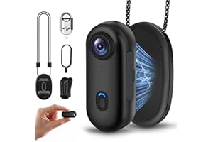 LOTTSALL 113A Action Camera - 4K 64GB Camera with 30m Waterproof, Hands-Free POVs, APP Video Clip, Magnetic, 120° Wide Angle, 150 min Battery, Mini Body Cam for Vlogs, Travel, Outdoor, Helmet Cam