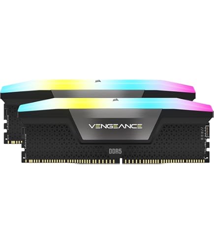 CORSAIR VENGEANCE RGB DDR5 RAM 32GB (2x16GB) 6000MHz CL28 Intel