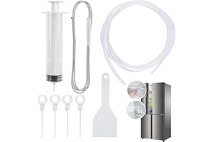 DOWNDRIFT Kühlschrank Abflussloch Reinigungsset 8 Stück Kühlschrank Abfluss Reinigungsbürste Flexible Rohrreinigungsspirale mit Bürste für Entblocken Abflusslöchern Kühlschränke