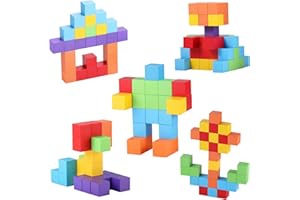 GAGAKU Magnetic Building Blocks - Magnetic Cubes Magnetic Blocks for 2 3 4 5 6 Years Magnet Building Blocks Number Preschool STEM Educational Construction Toys Gift 18 month+