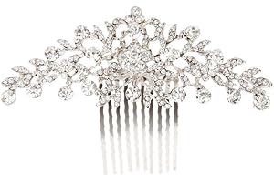 ‎FRCOLOR FRCOLOR Stunning Bridal Hair Accessories Wedding Rhinestone Crystal Hair Comb for Women, Elegant Headpiece for Special Occasions