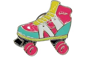 Miniblings - Spilla da pattinaggio a rotelle, stile originale, con pattini a rotelle, stile retrò, da discoteca, con spilla