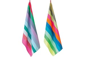 REMEMBER Geschirrtücher-Set Nr. 19 - 50 x 70 cm - 100% Baumwolle - Farbenfrohes Geschirrtücher-Set