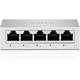 Zyxel 5-Port Gigabit 10/100/1000 Unmanaged Ethernet Switchı | Ethernet Splitter | Masa&uuml;st&uuml; veya Duvara montaj [GS-105B v5]