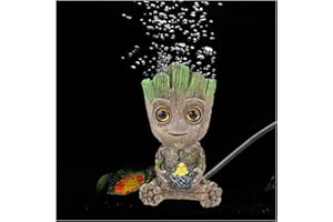 OSATNB Luftstein Aquarium-Dekoration - Luftsprudler für Aquarien mit Groot-Harz, Ornamente für Schreibtisch-Dekoration