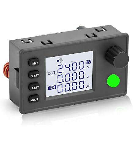 POFET Module Abaisseur DC 6-75V 22A 1400W – Régulateur De Tension Réglable CNC Ultra Puissant, Sortie Constant Courant/Tension, Écran LCD 1.8"