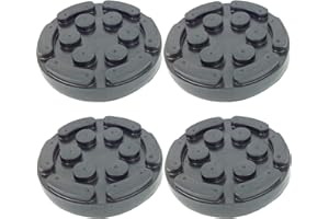 JOMAFA - JUEGO DE 4 TACOS DE GOMA PARA ELEVADOR DE COCHES CON 138mm DIAMETRO UNIVERSAL PARA ELEVADORES CASCOS, AGM, CORGHI Y OTRAS MARCAS