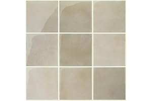 Commomy 10 sztuk Grubsze płytki ścienne samoprzylepne do kuchenne i łazienkowe, Panele ścienne 3D z winylu, khaki, wodoodporne, do Metro, kuchni, łazienkowe (30,5 x 30,5 cm)