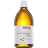Vitabay Kolloidales Kupfer 50 PPM • 500 ml • Hochdosiert • Reinheitsstufe 99,99% • Ohne weitere Zusätze • Abgefüllt in einer 