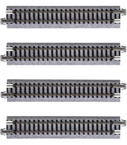 thumbnail interactive-video image 1 of KATO 20-000 N Scale Unitrack Straight Sections - 20 Packs Of 4 (80 Pcs Total) - 248mm / 9-3/4" Each - Gray 1 of 5
