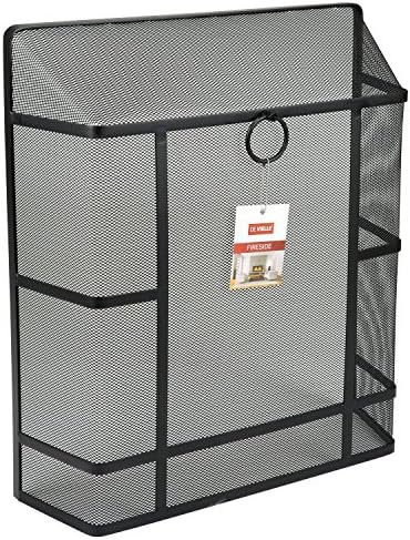 De Vielle Premium Fire Spark Guard Rectangular Metal Mesh Fireplace Screen 24”